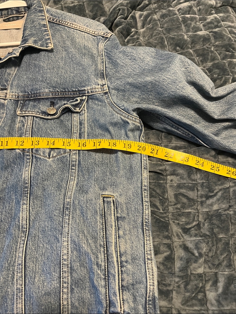 Everlane Light Blue Denim Jacket - Picture 5 of 7